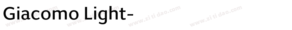 Giacomo Light字体转换
